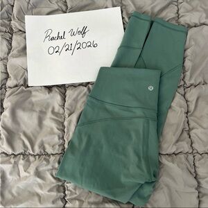 Lululemon Athletica Frosted Pine 7/8 Leggings